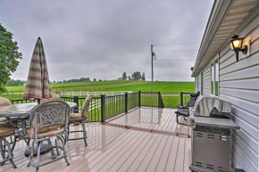 Millersburg Home with Covered Porch and Fire Pit!